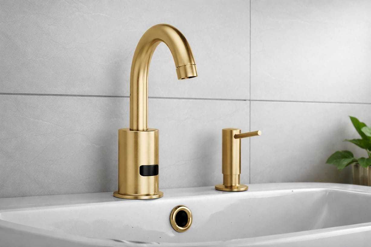 Gold faucet dispenser